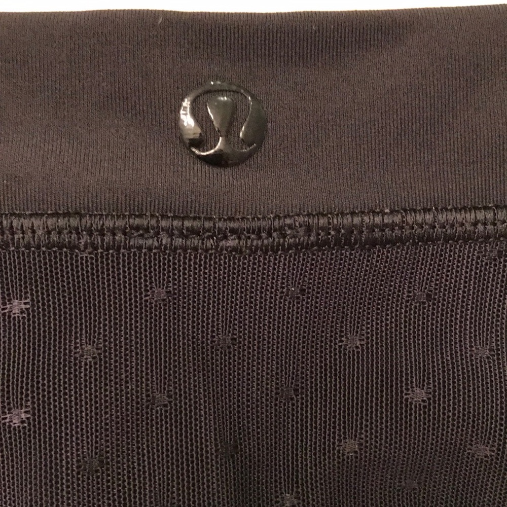 Lululemon Exercise Pants With Mesh Inserts - image 1
